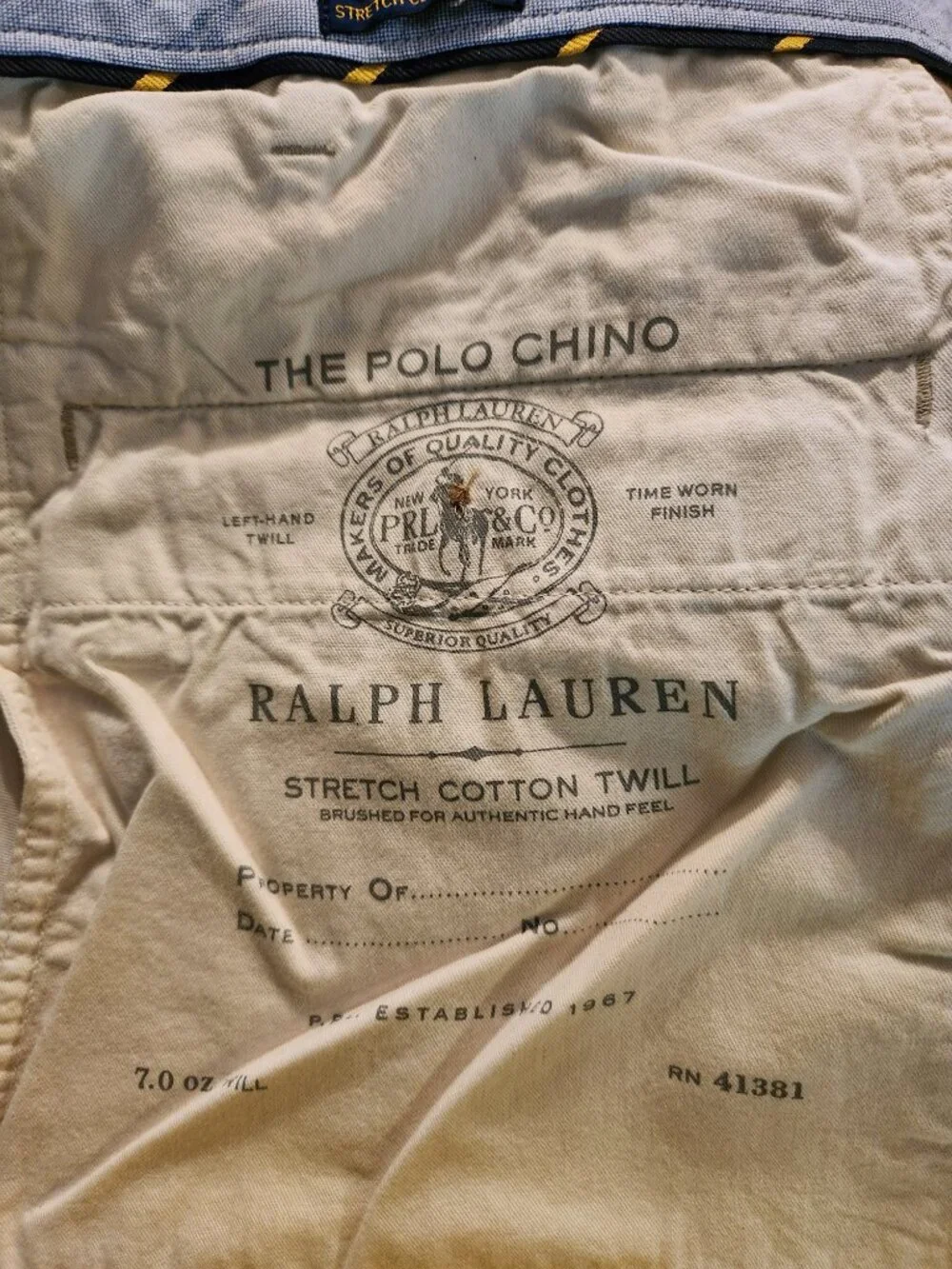 polo Ralph Lauren chino big & tall men's new casual pants size: 50B/30